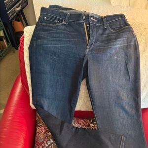 Lucky Brand Women's Deep Indigo Skofua boot ankle Jeans